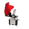 Toggle Switch with LED and Cover - Red 12V - 1