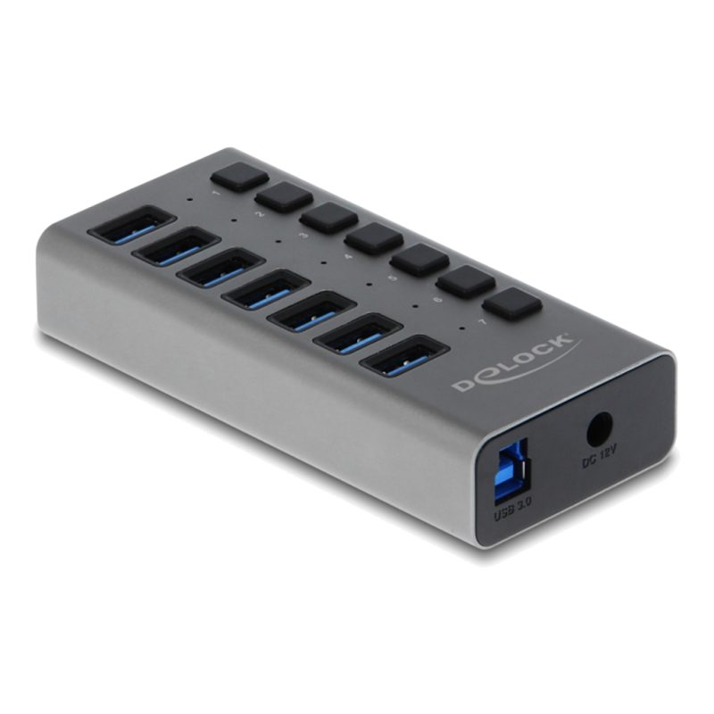 Delock USB Hub 7 port top-alt