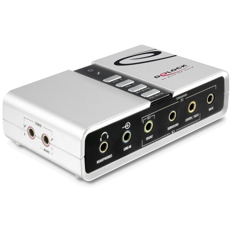 Delock USB Sound Box 7 Top-alt