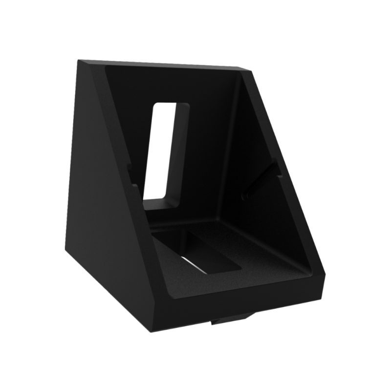 Corner bracket 3030 front black-alt
