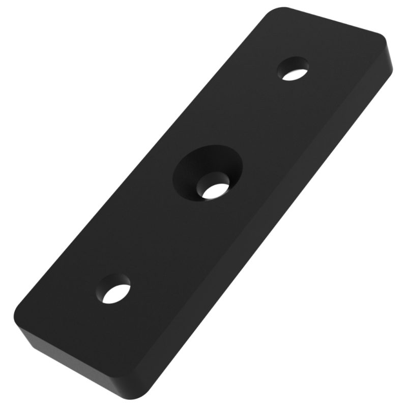 T-Connection plate 40X120 black bottom-alt