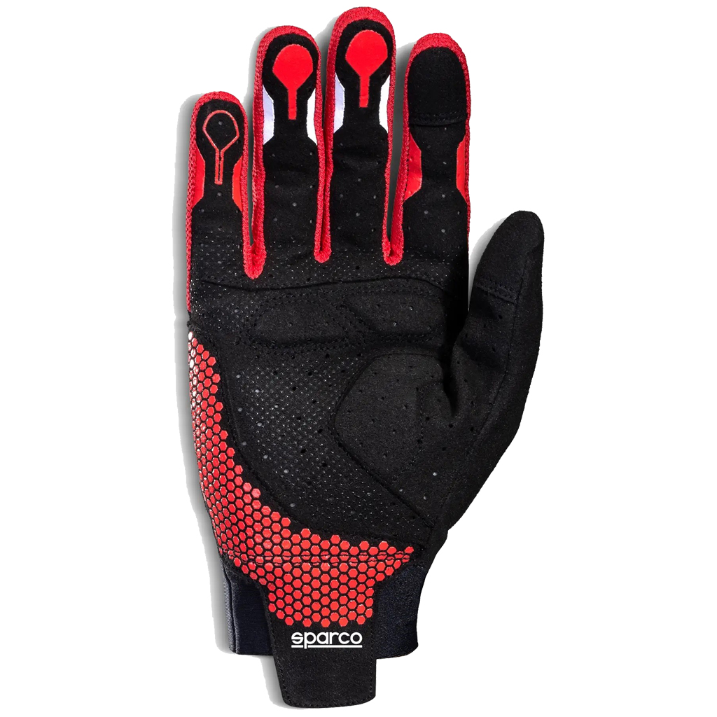 Sparco HYPERGRIP+ Handschuhe T09 | Schwarz/Rot Größe 42/50 EU